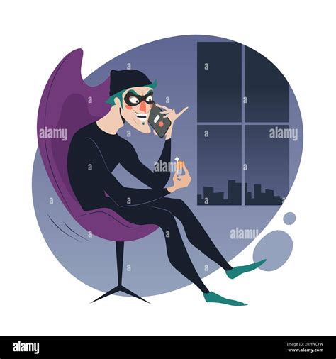 Online Scammer Illustration Stock Vector Images Alamy