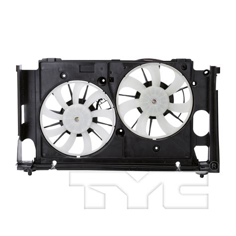 Radiator Cooling Fan Assy W Upper Shroud Motor Blade Shroud Dual Fan