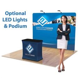 10 Ft EZ Tube Straight Trade Show Display Stretch Fabric Display