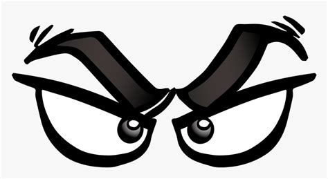 Eye Channel - Transparent Cartoon Eyes Angry, HD Png Download , Transparent Png Image - PNGitem