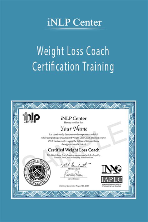 Inlp Center - Weight Loss Coach Certification Training