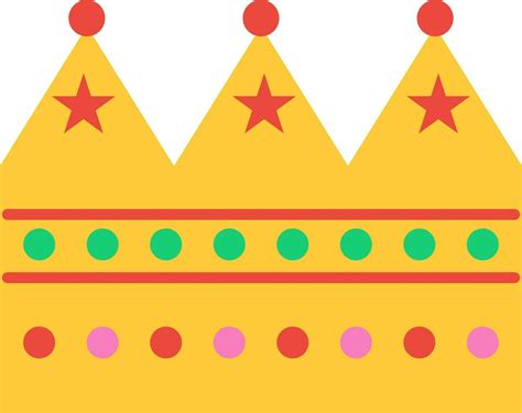 Stars decorated crown in flat style. 24294451 Vector Art at Vecteezy