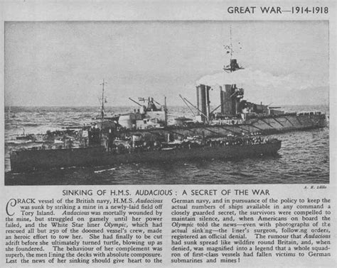 HMS Audacious | An Early Casualty in the Great War – Coast Monkey