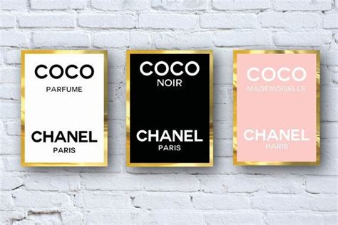 Chanel Perfume Logo | CoCo Chanel Perfume Logos Digital Download - Canvas - Poster - Print ...