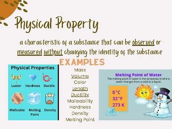 Physical and Chemical Changes and Properties Notes by Jessie Lane 