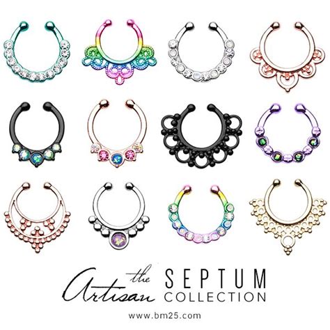 Septum Clip On Ring Collection At Septum Jewelry Cute