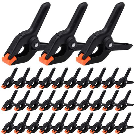 30 Pack Spring Clamps, 3.5 Inch Professional Plastic Spring Clamps ...