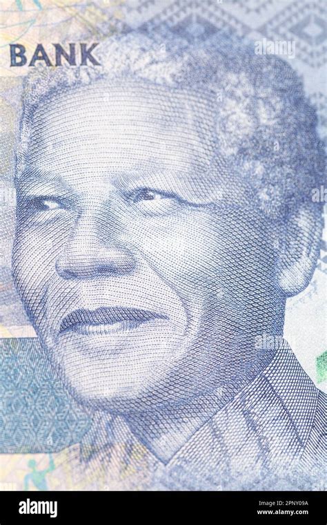 Nelson Holilala Mandela Face On South African Money 100 Rand Banknote