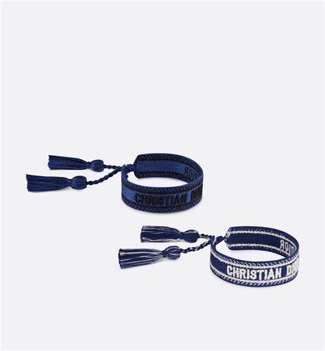 Christian Dior Bracciale J Adore Blu Tessuto Ottimo Usato Arilux