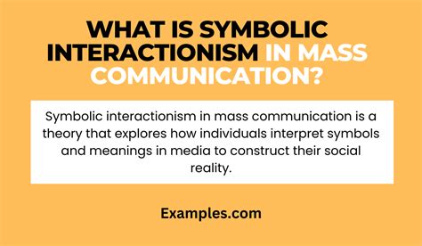 Symbolic Interactionism In Mass Communication