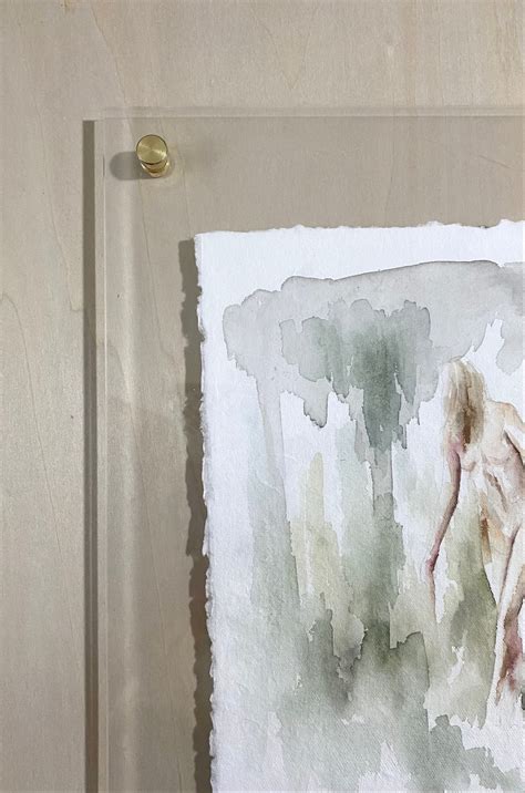 Original Figure Painting Watercolor Nude Nature Figure Study Etsy