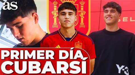 PAU CUBARSÍ su PRIMER DÍA en ESPAÑA selección española absoluta YouTube