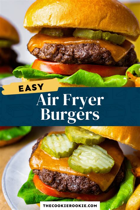 Air Fryer Hamburgers Recipe The Cookie Rookie®