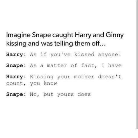 An Image Of Harry And Ginny Kissing In Front Of The Caption That Reads