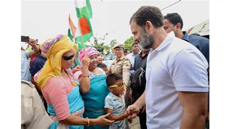 In Pictures Congress Leader Rahul Gandhi Visits Violence Hit Manipur