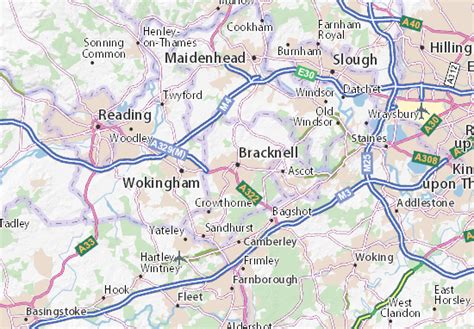 michelin bracknell map viamichelin