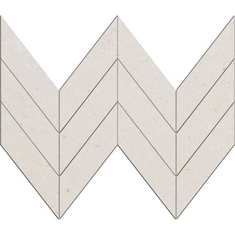 Verano X Honed Midi Chevron Mosaic Pera Tile