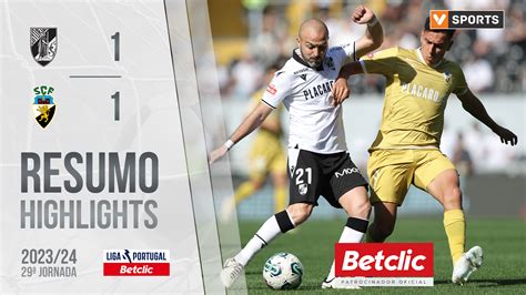 Liga Portugal Betclic 29ª Jornada Resumo Vitória SC 1 1 Farense