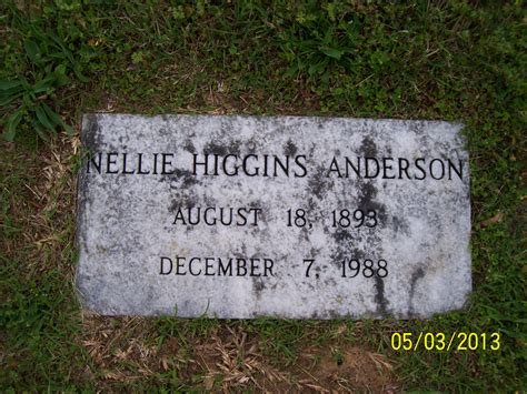 Cora E Nellie Higgins Anderson Memorial Find A Grave