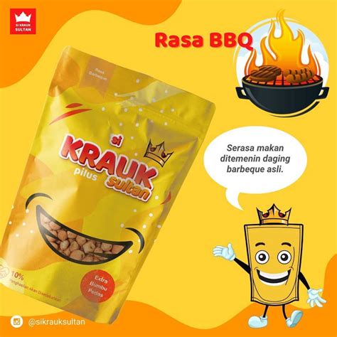 Jual Si Krauk Sultan Varian Barbeque PILUS Camilan Ringan Makanan