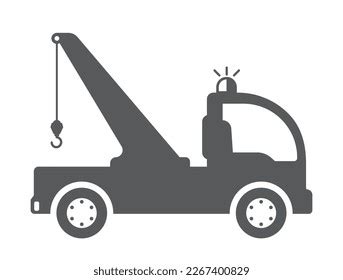 Tow Truck Evacuator Service Car Icon Stock Vector Royalty Free