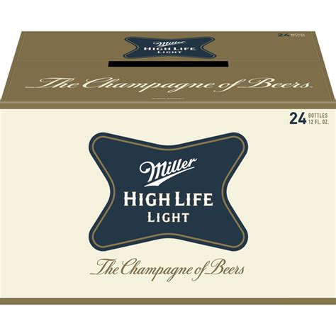 Miller High Life American Lager Beer Beer 24 Pack 12 FL OZ Bottles 4