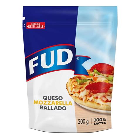 Queso Mozzarella Fud 35 Rallado 200 G Walmart