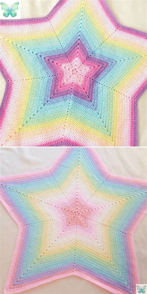 Crochet Star Blankets Inspiration And Patterns Crochetpedia