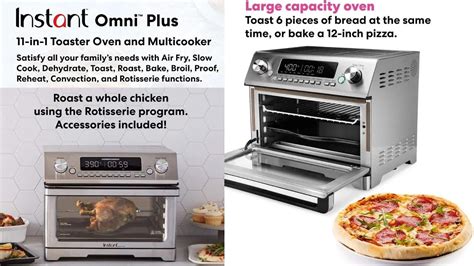 Instant Omni Plus Air Fryer Toaster Oven 11 in 1, 26L