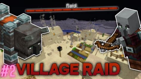 Pillagers Attacked My Village Minecraft Survival Series Episode 2