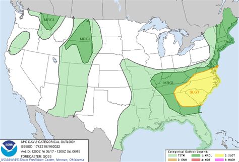 Storm Prediction Center Jun 16 2022 1730 UTC Day 2 Convective Outlook