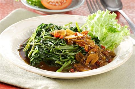 Resep Kangkung Siram Kuah Petis Yang Simple Ini Punya Rasa Yang Begitu