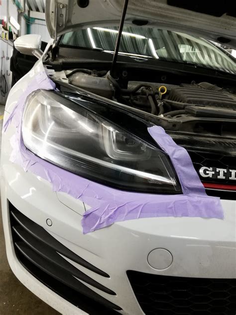 9. Фары и туманки в бронепленку — Volkswagen Golf Mk7, 1,4 л, 2015 года ...