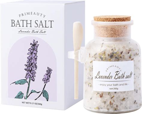 Bath Salt Himalayan Lavender Dead Sea Salt Lavender Essential Oil Cleanse Revitalize