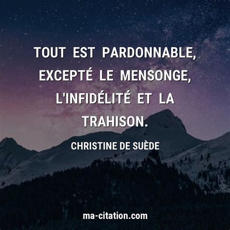 Tout Est Pardonnable Except Le Mensonge L Infid Lit Et La Trahison