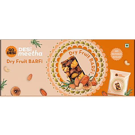 Buy GO DESi Dry Fruit Barfi With Jaggery Online At Best Price Of Rs 189