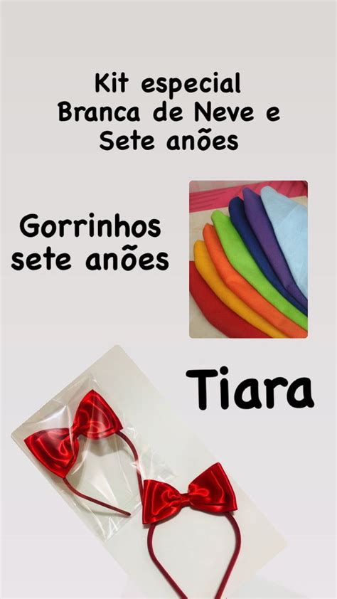 Tiara Branca De Neve E 7 Anões 15 Tiaras E 10 Gorros Elo7