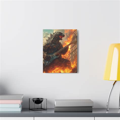 Godzilla Wall Art, Gift for Movie Fan Canvas Gallery Wraps - Etsy