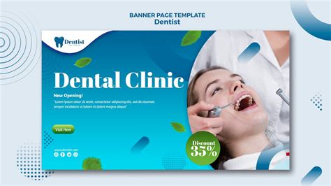 Premium Psd Horizontal Banner For Dental Care