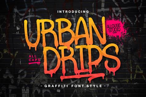 Urbandrips Font Allousestudio Fontspace