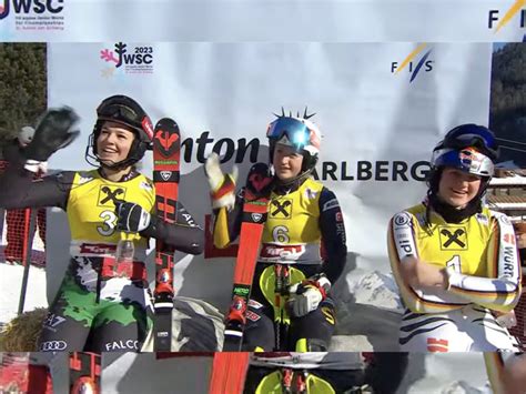 Mondiali Junior Beatrice Sola Medaglia Di Bronzo Nello Slalom Vinto