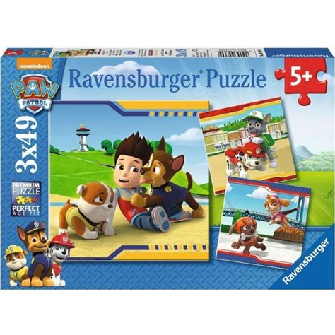 Ravensburger Puzzle Paw Patrol Furry Heros 3x49 Pieces Playpolis UK