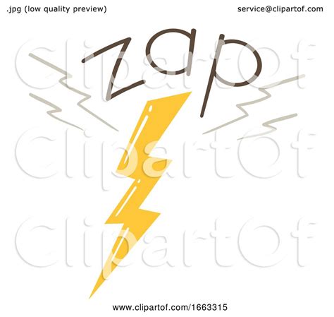 Lightning Onomatopoeia Sound Zap Illustration By Bnp Design Studio