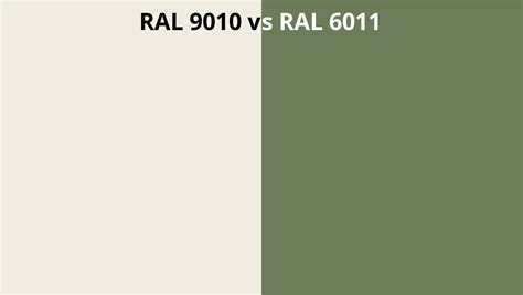 Ral 9010 Vs 6011 Ral Colour Chart Uk