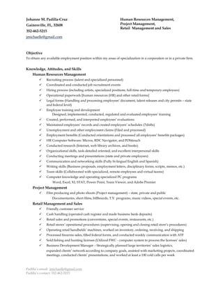 Padilla S Resume Pdf