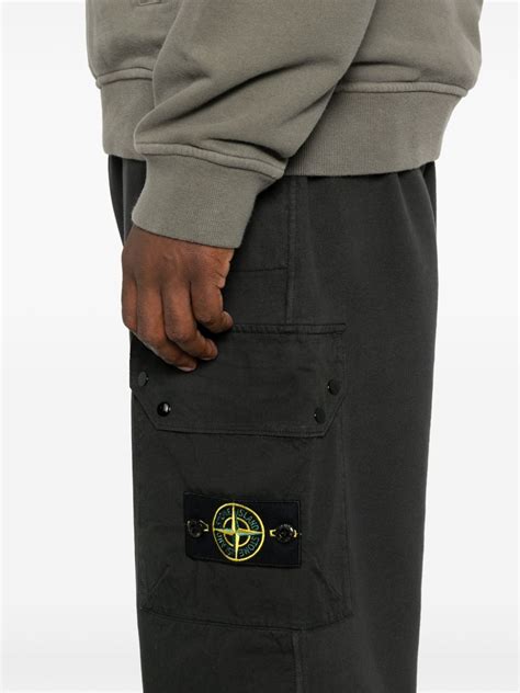 Stone Island Compass Badge Track Pants Grey FARFETCH