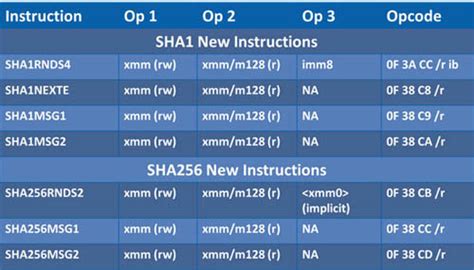 Intel Sha Extensions