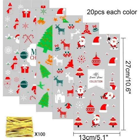 Pi Ces Sacs De Biscuits Bonbons De No L Sachets En Plastique No L