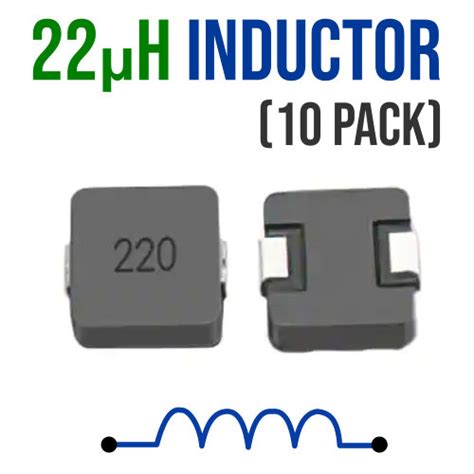 Inductor H Smd Shielded X X Mm Pack Micro Robotics