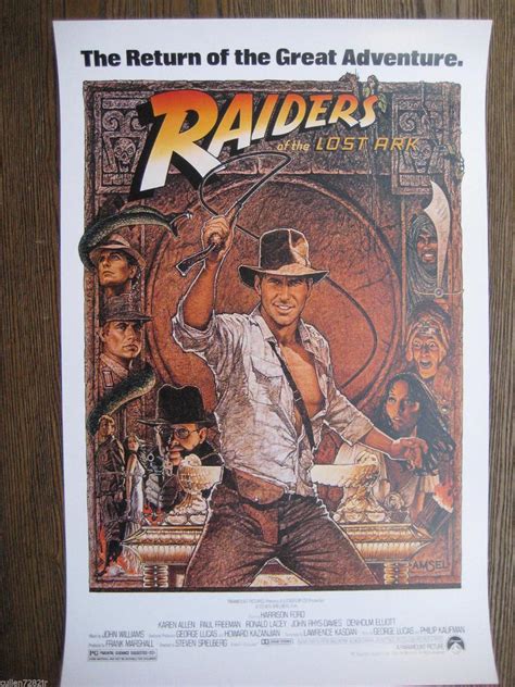 Indiana Jones Raiders of the Lost Ark Poster 11" x 17" [ T1 ] | #1784823868